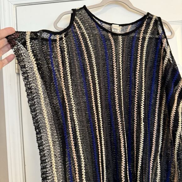 L Space Nightfall Swim Cover Up One Size Open Shoulder Beach Sweater Fringe Boho - Picture 5 of 15